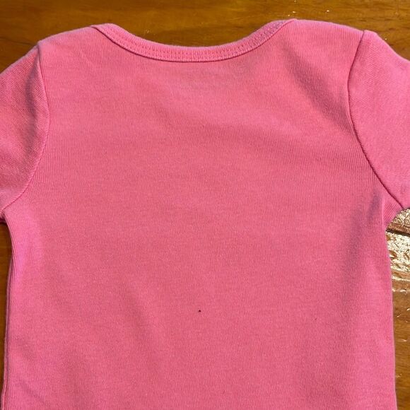 NWOT 3m Okie Dokie pink sleeve body suit onesie “not large but still in charge” - Picture 8 of 12